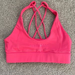 Ryderwear Women’s Sports bra / crop top, Size S. Lightly Used, Colored hot pink